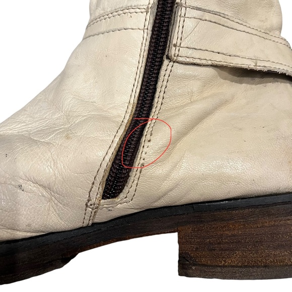 Manas Tall Fold-Down Faux Fur Lined Leather Boots, Sz 38 - Picture 13 of 16